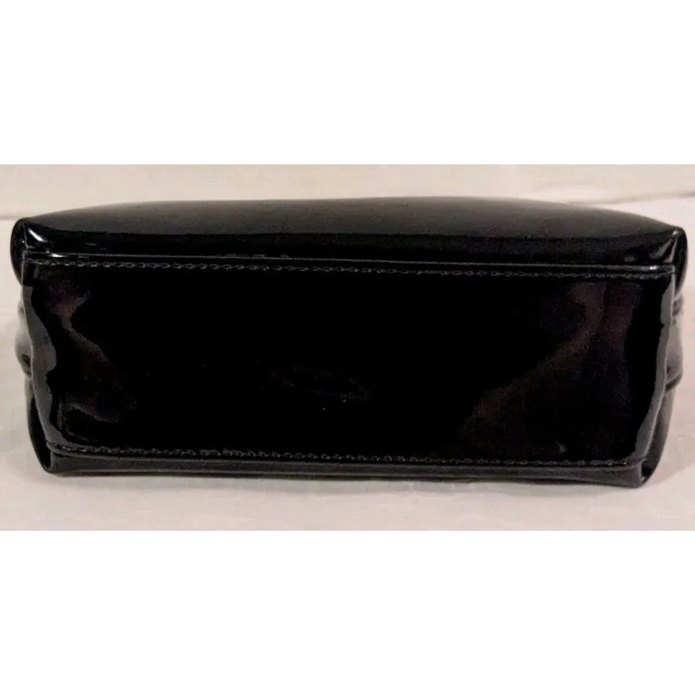 Dolls Kill Logo Bag Cosmetics Toiletry Pouch Makeup Travel Glossy Black Goth